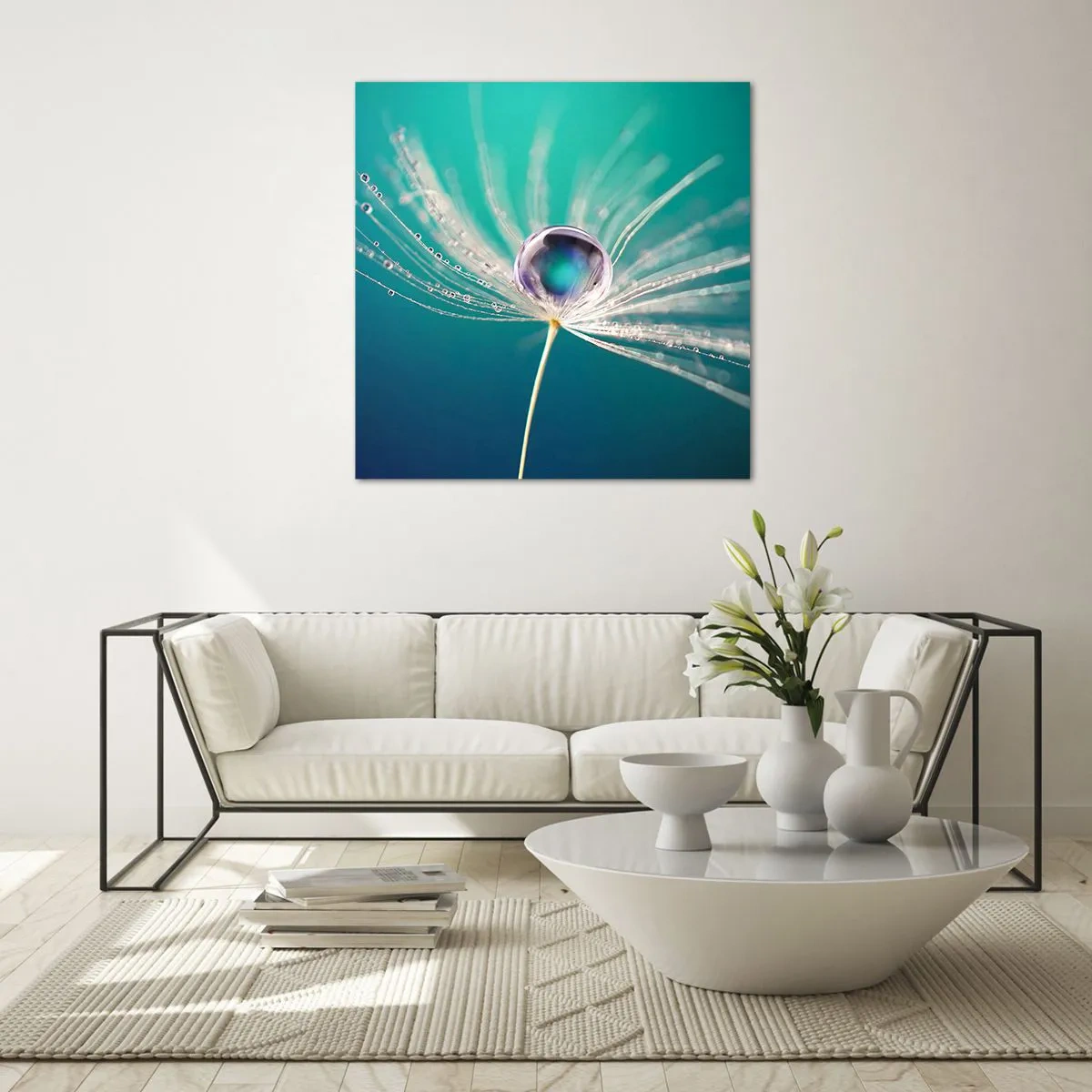 Quadro su vetro - Attimo mistico - 40x40 cm