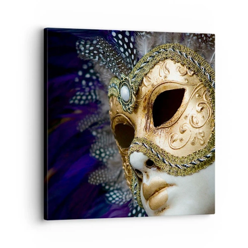 Quadro su tela - Stampe su Tela - Ritratto di Venezia in oro - 30x30 cm