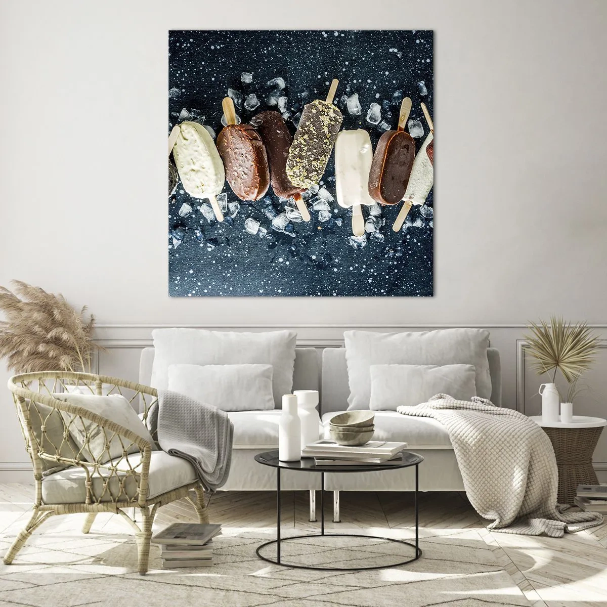 Quadro su vetro - Il sapore della calda estate - 40x40 cm