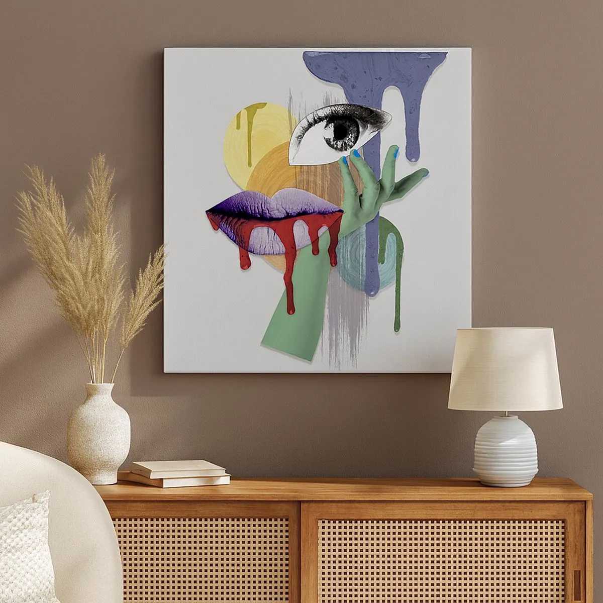 Quadro su tela - Stampe su Tela - Ritratto disintegrato - 30x30 cm