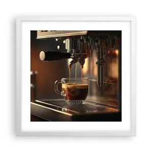 Poster in cornice bianca - Miscela sensuale - 40x40 cm