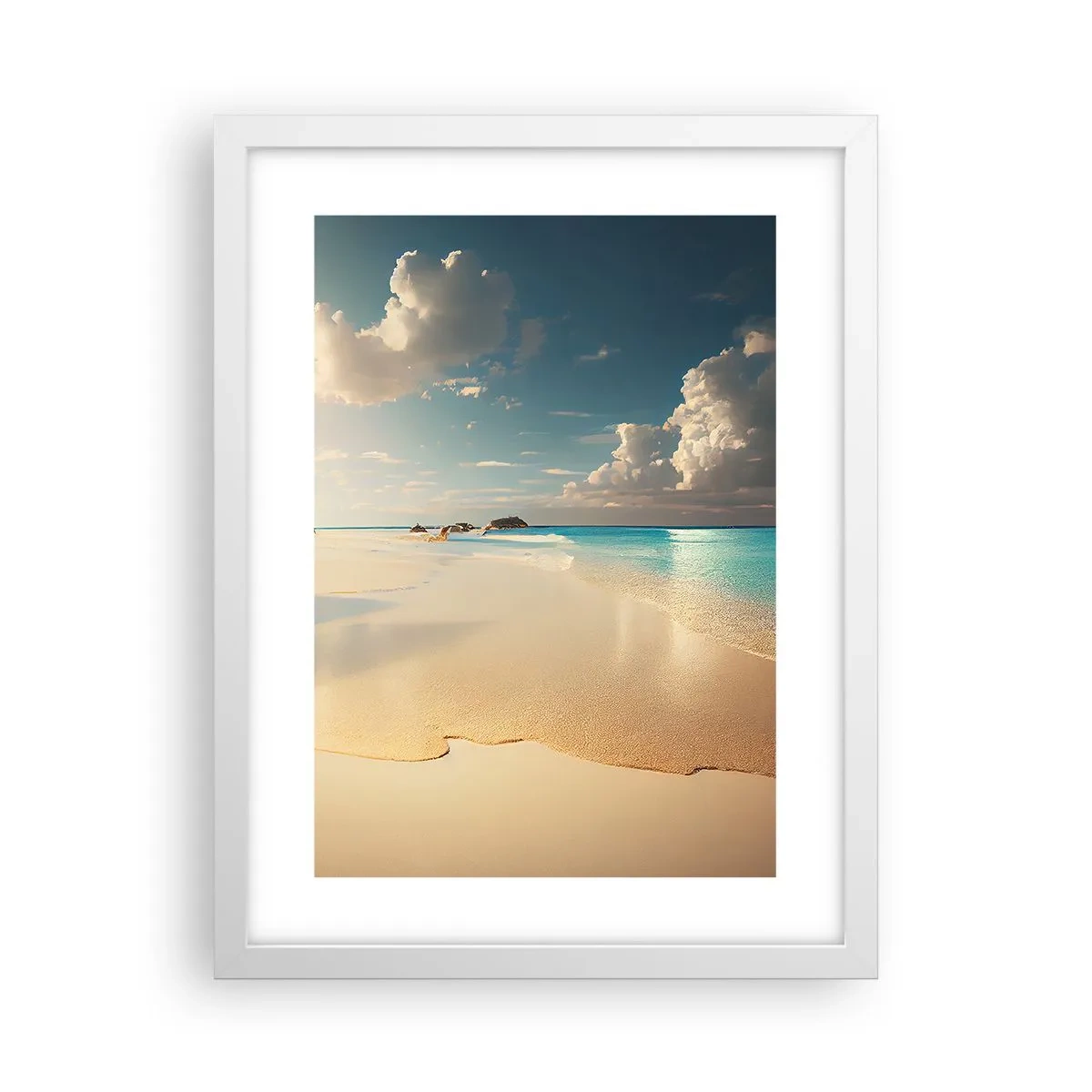 Poster in cornice bianca - Giornata ideale - 30x40 cm