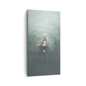 Quadro su tela - Stampe su Tela - Nel lago al chiaro di luna - 55x100 cm