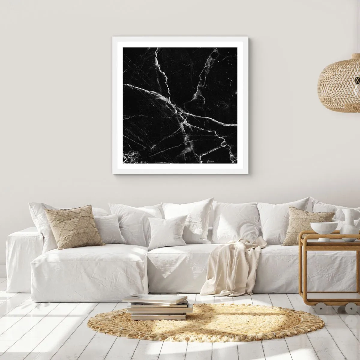 Poster in cornice bianca - La vita segreta delle pietre - 40x40 cm