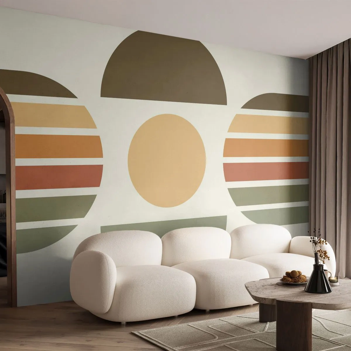 Fotomurali Premium Sand - Nei colori della terra - Astrazione, Pezzo, Grafica - 350x256 cm