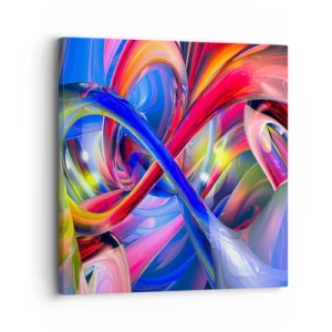 Quadro su tela - Stampe su Tela - La danza dei colori - 30x30 cm