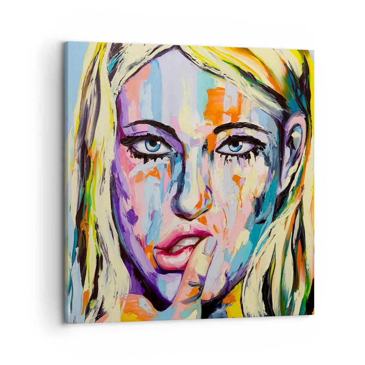 Quadro su tela - Stampe su Tela - Guardala dritto negli occhi - 50x50 cm