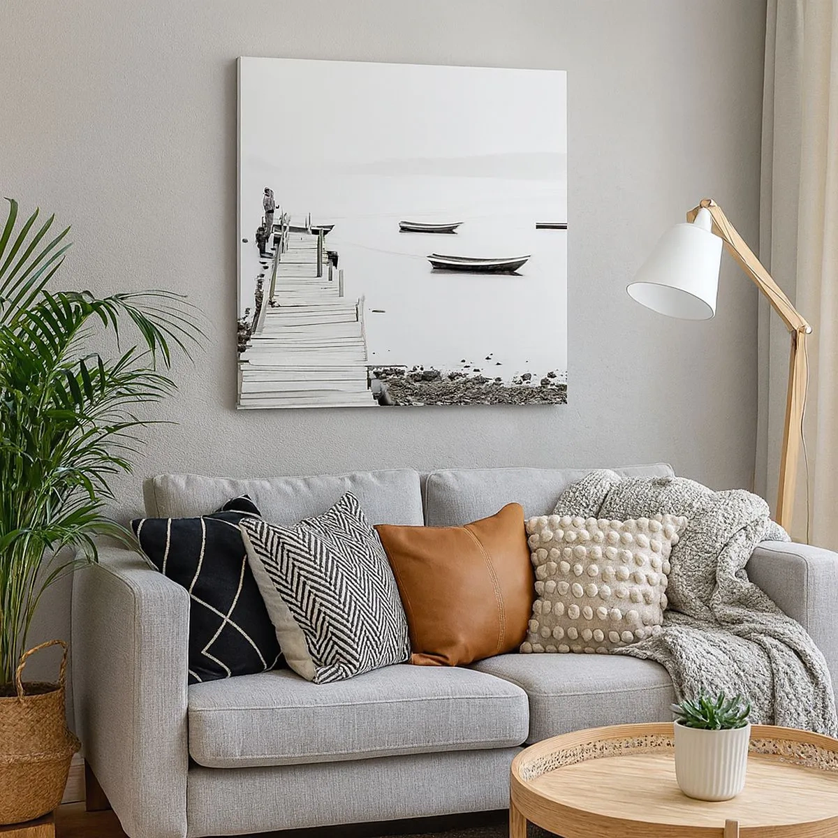 Quadro su tela - Stampe su Tela - Sull'acqua silenziosa e pura - 30x30 cm