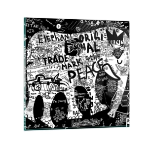 Quadro su vetro - Il ricco mondo della strada - 70x70 cm