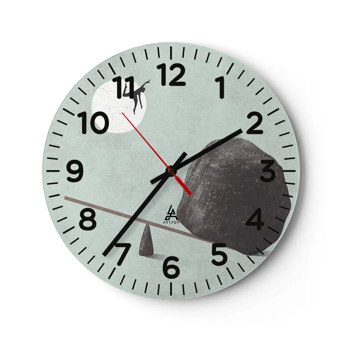 Orologio da parete - Orologio in Vetro - Sogno adempiuto - 30x30 cm