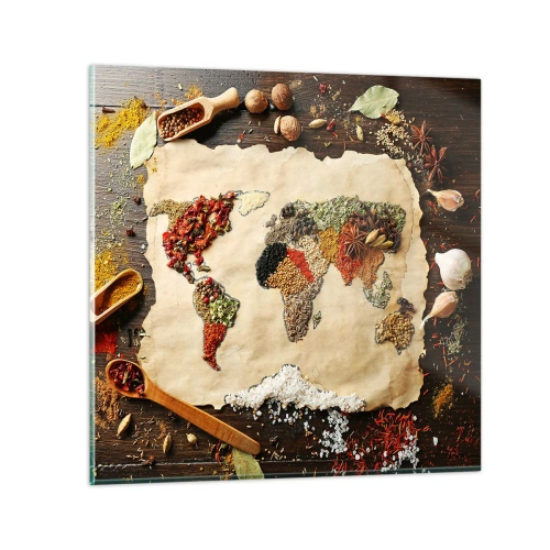 Quadro su vetro - Tutti i gusti del mondo - 30x30 cm