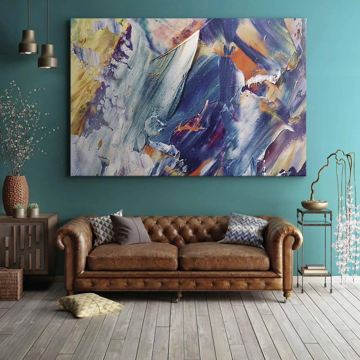 Quadro su tela - Stampe su Tela - La confusione del colore - 70x50 cm