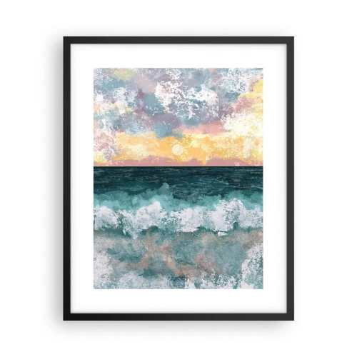 Poster in cornice nera - Acqua, luce, aria - 40x50 cm