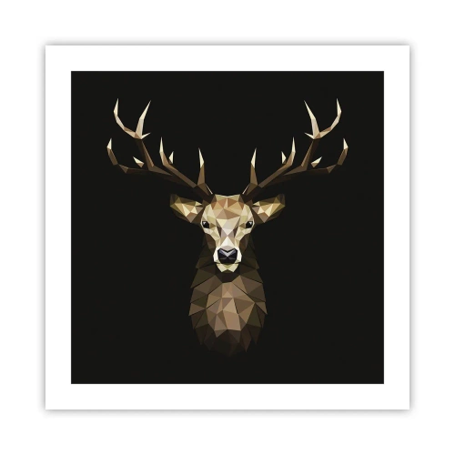 Poster - Cervo cubista - 50x50 cm