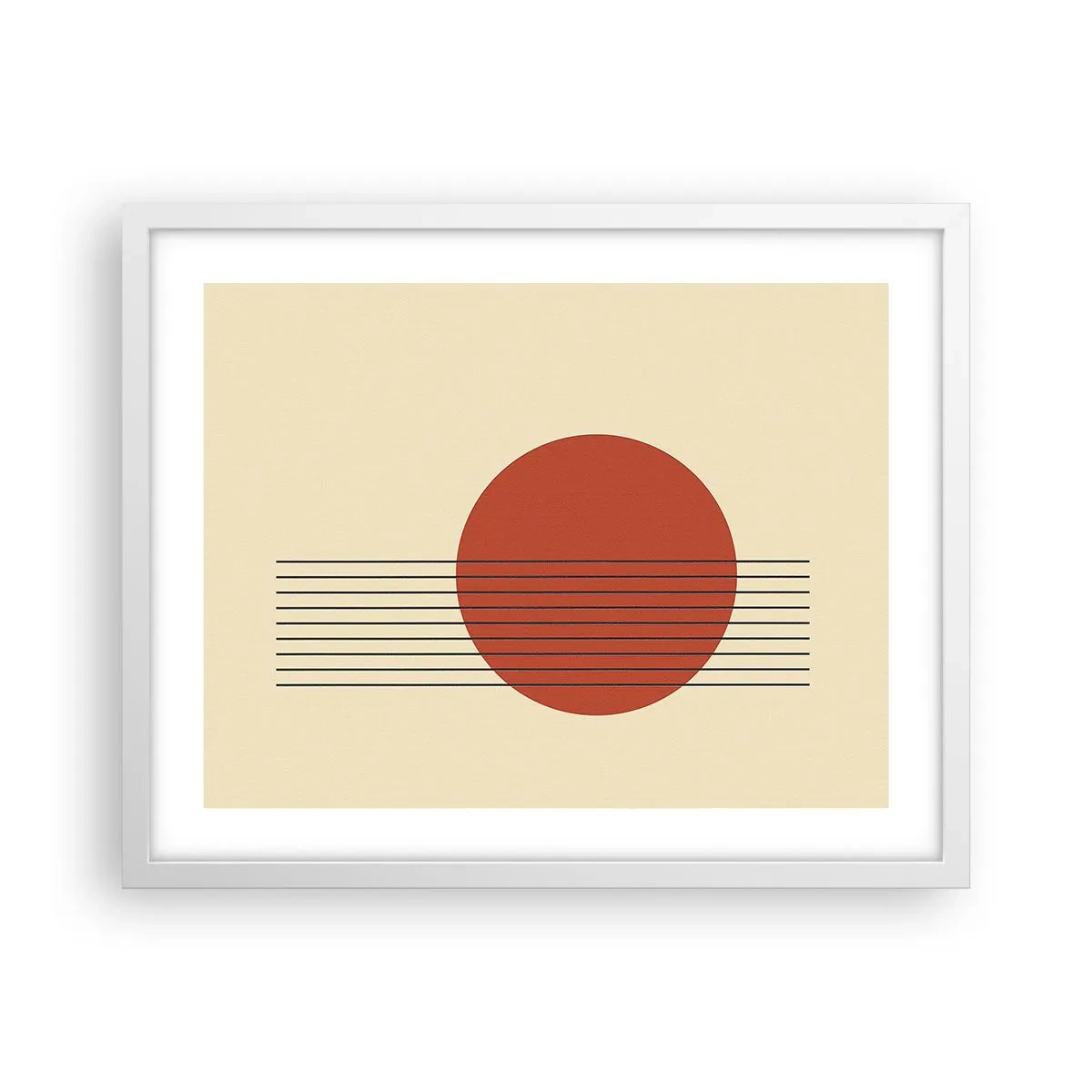 Poster in cornice bianca - Nel cerchio e oltre - 50x40 cm