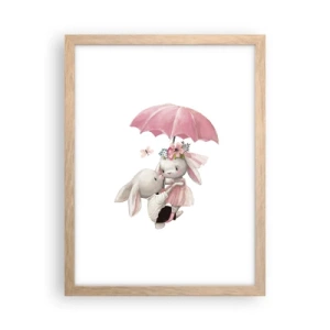 Poster in cornice rovere chiaro - Questo è proprio amore - 30x40 cm