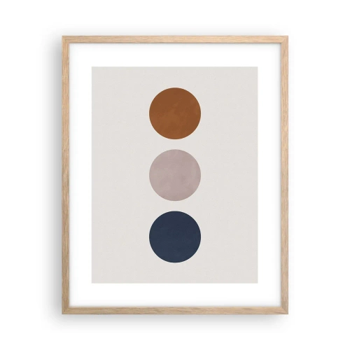 Poster in cornice rovere chiaro - Simbolo di perfezione - 40x50 cm