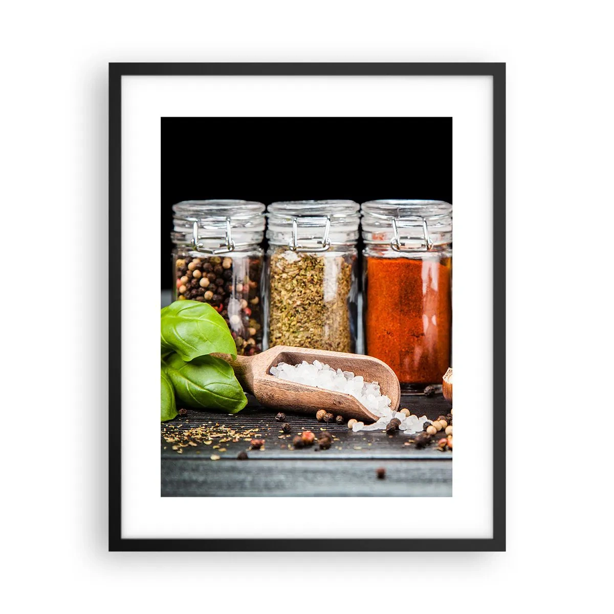 Poster in cornice nera - Perché la vita abbia sapore - 40x50 cm