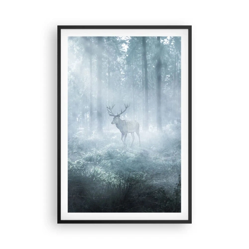 Poster in cornice nera - Passeggiata mattutina sulle sue terre - 61x91 cm