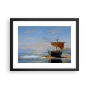 Poster in cornice nera - Acqua, terra, aria - 40x30 cm