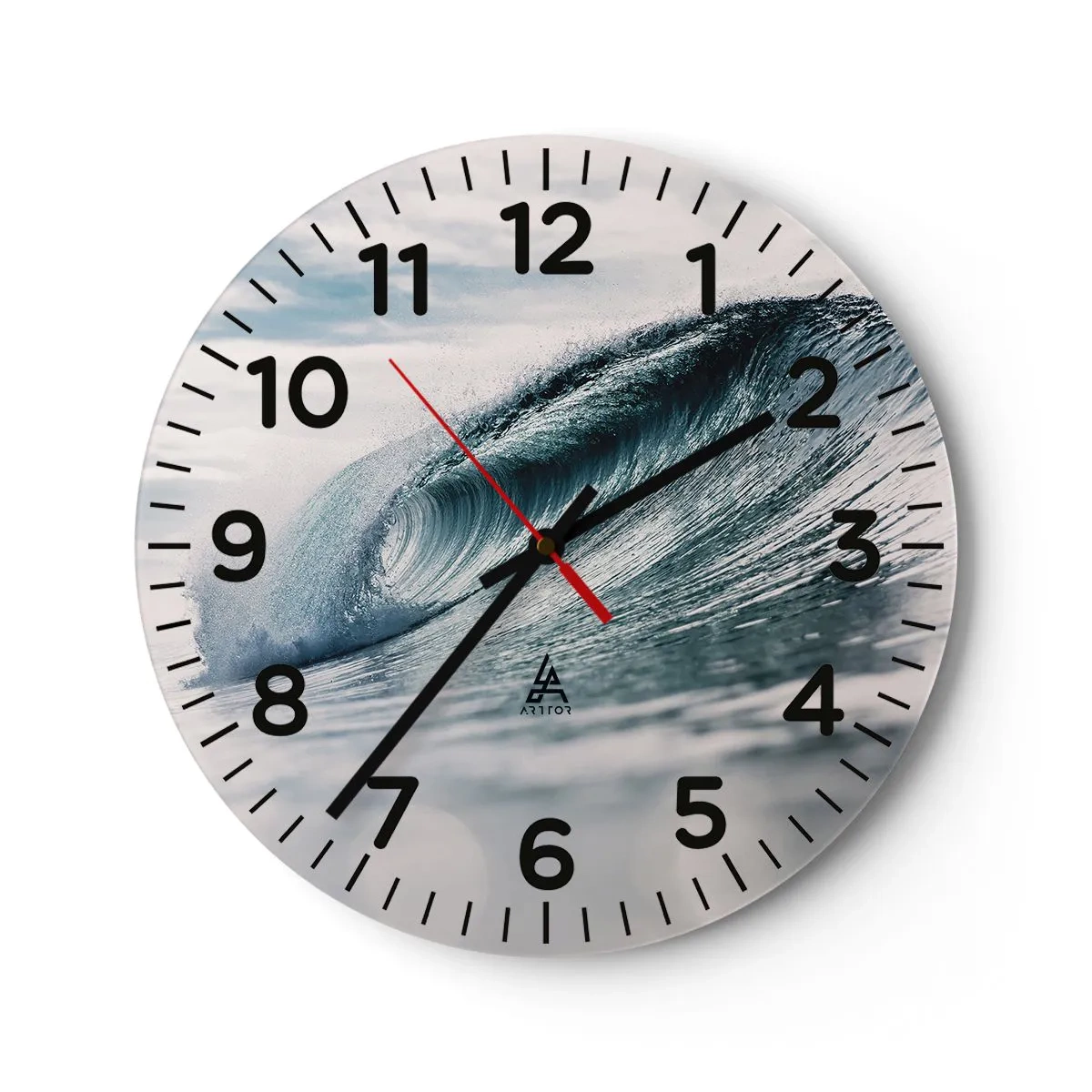Orologio da parete - Orologio in Vetro - Cima d'acqua - 30x30 cm