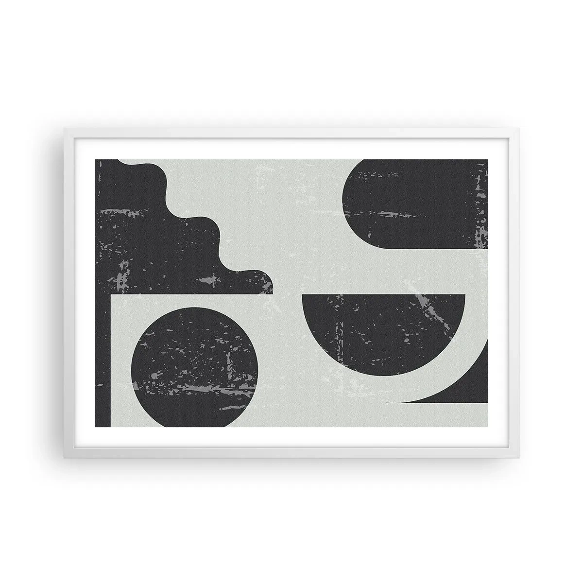 Poster in cornice bianca - Composizione sopra e sotto - 70x50 cm