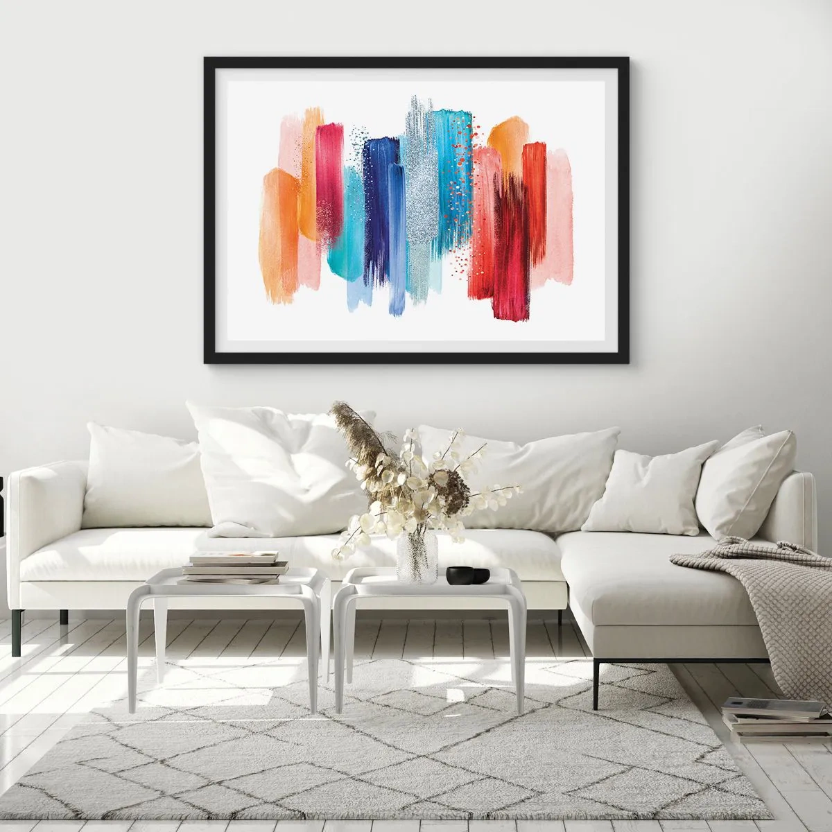 Poster in cornice nera - In alto e in basso - 40x30 cm