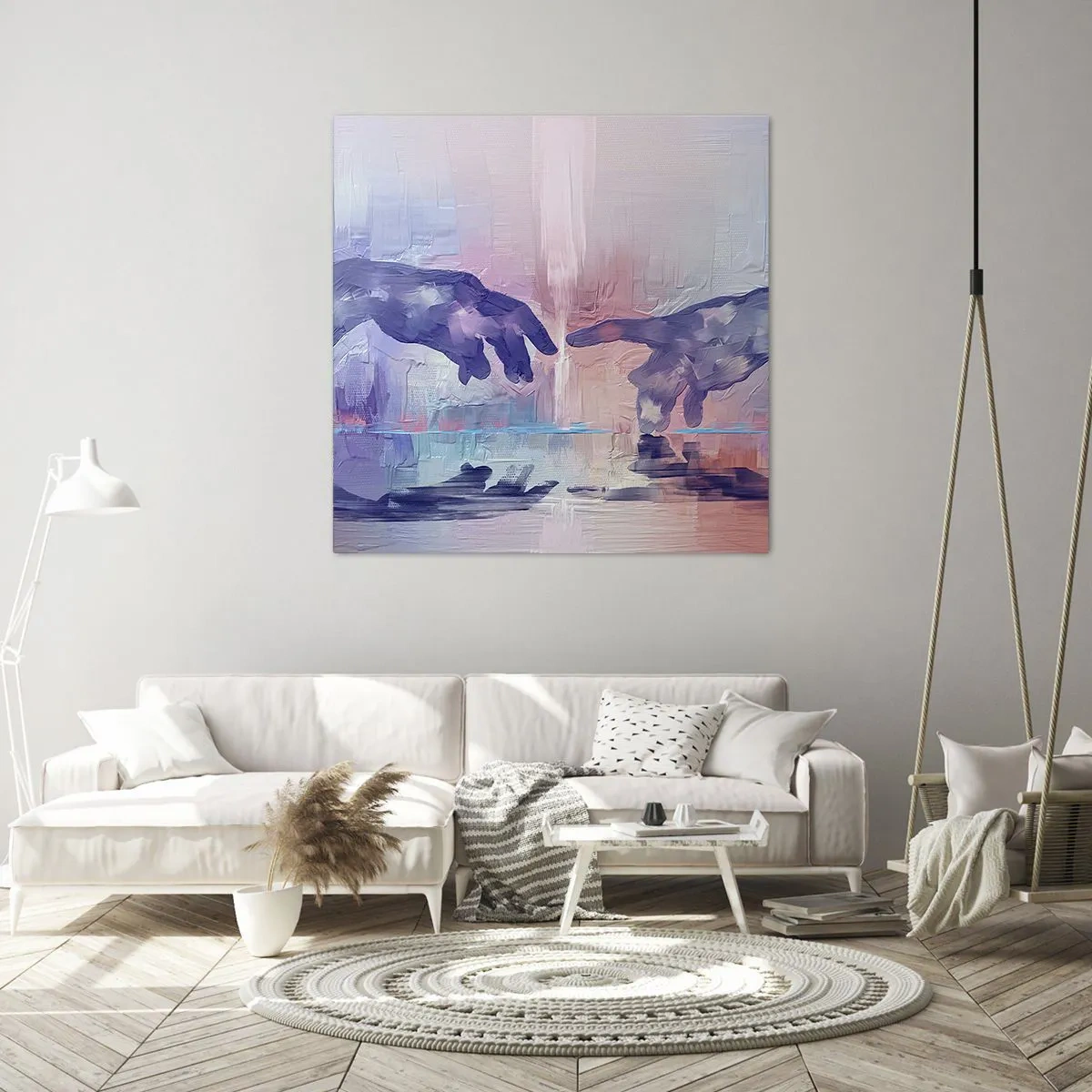 Quadro su tela - Stampe su Tela - La scintilla divina della vita - 30x30 cm