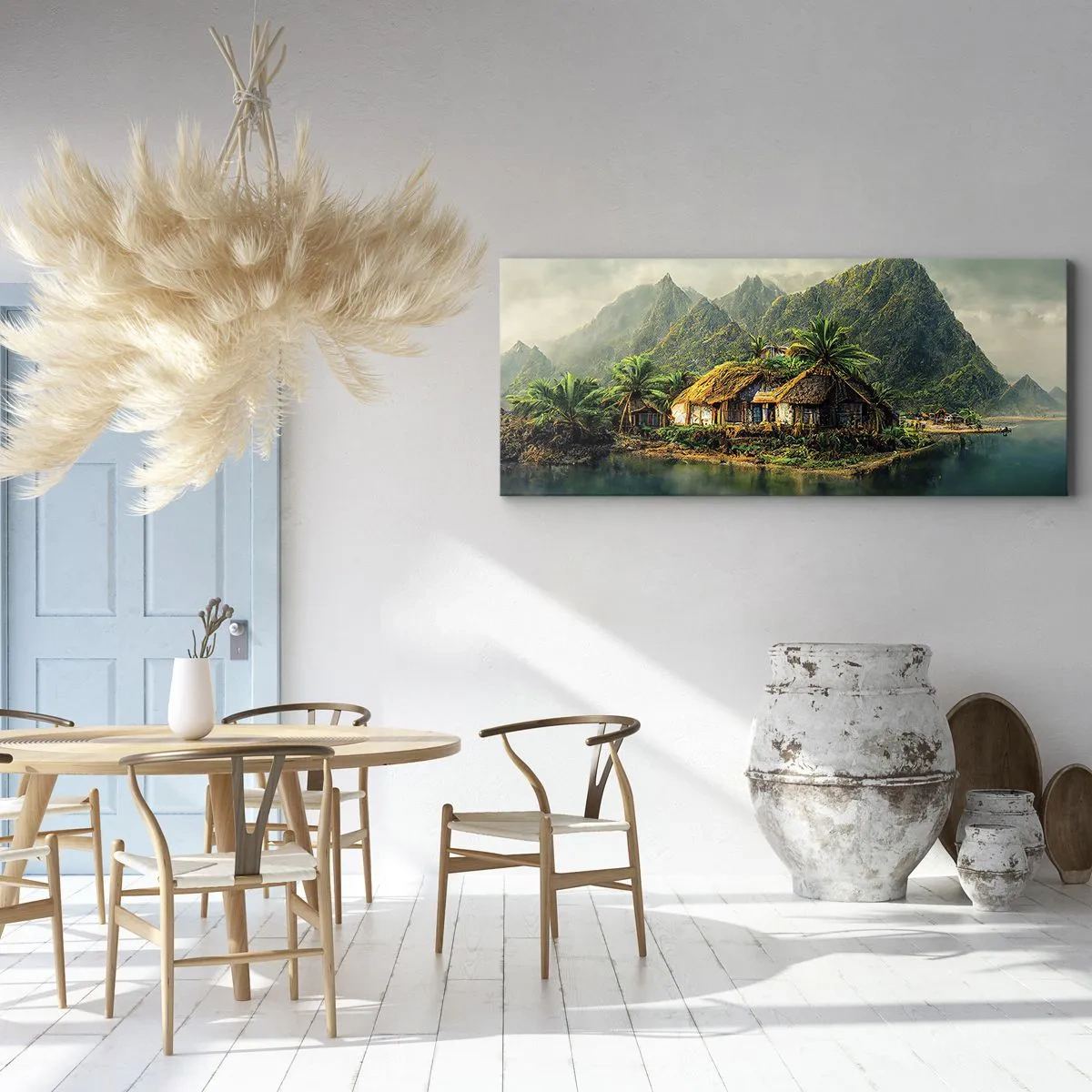 Quadro su tela - Stampe su Tela - Paradiso tropicale - 90x30 cm