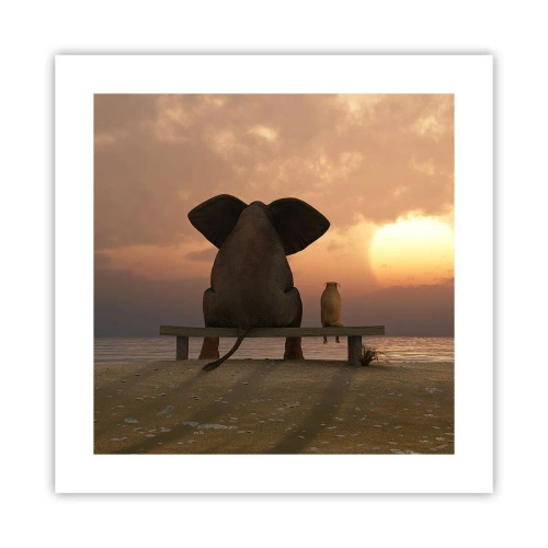 Poster - A volte bisogna tacere - 40x40 cm