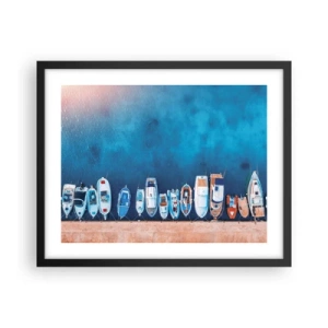 Poster in cornice nera - In una fila - 50x40 cm