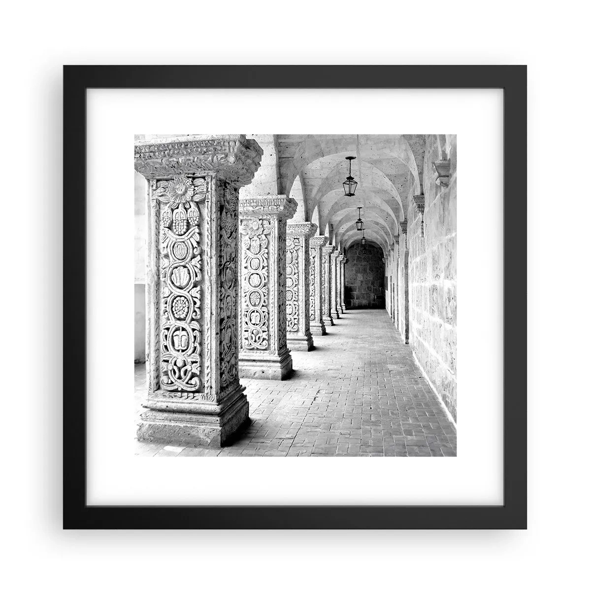 Poster in cornice nera - Dove porterà? - 30x30 cm