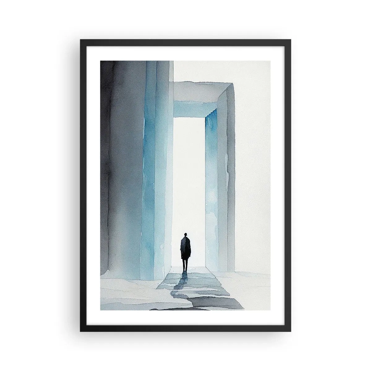 Poster in cornice nera - Vivi senza limiti - 50x70 cm