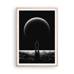 Poster in cornice rovere chiaro - Faccia a faccia - 70x100 cm