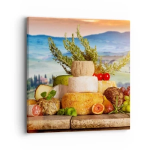 Quadro su tela - Stampe su Tela - La gioia italiana della vita - 40x40 cm