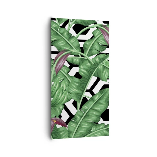 Quadro su tela - Stampe su Tela - Composizione simmetrica con la natura - 65x120 cm