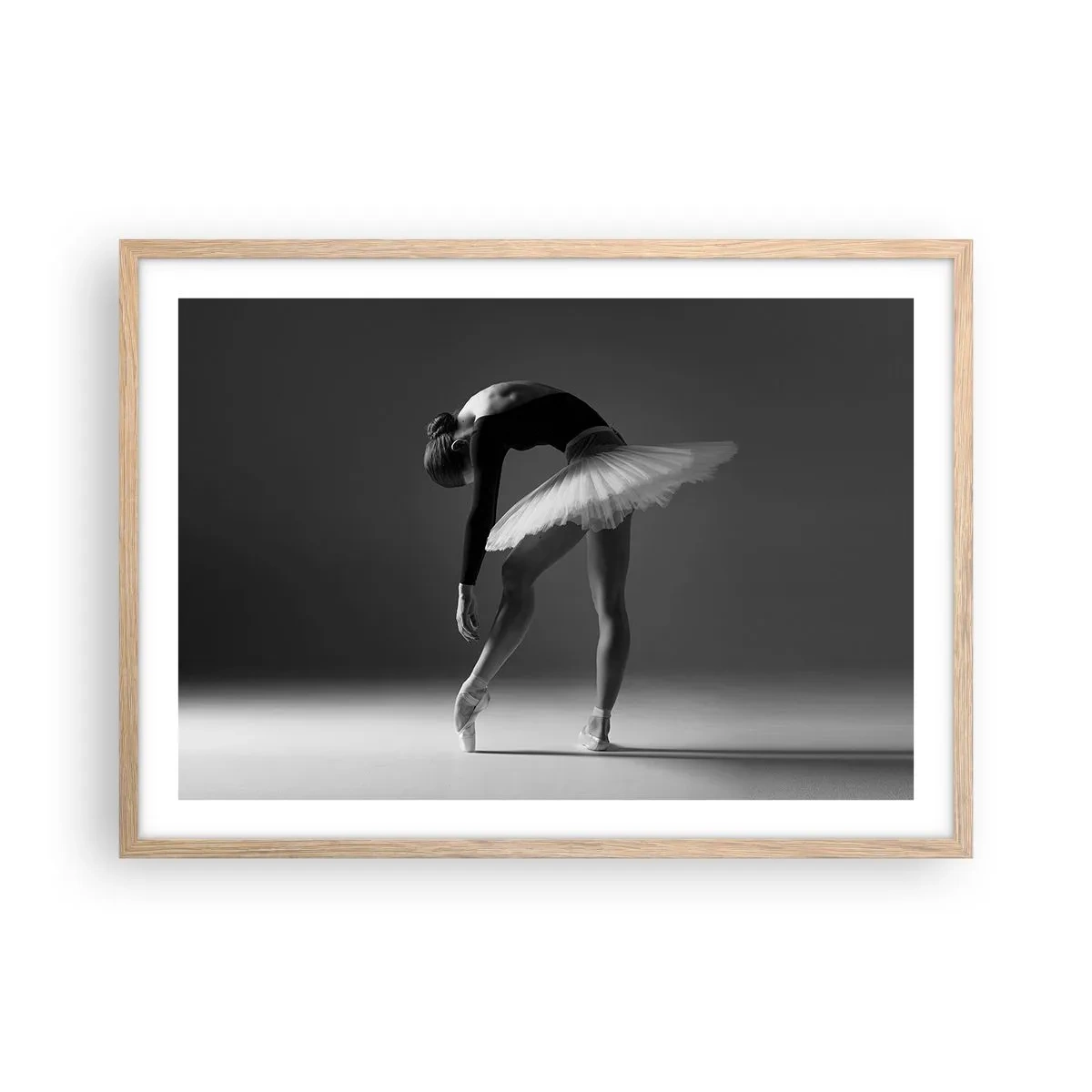 Poster in cornice rovere chiaro - Bella ballerina - 70x50 cm