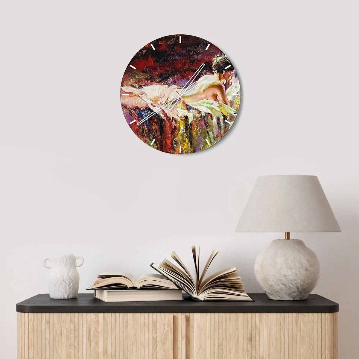 Orologio da parete - Orologio in Vetro - Venere pensierosa - 40x40 cm