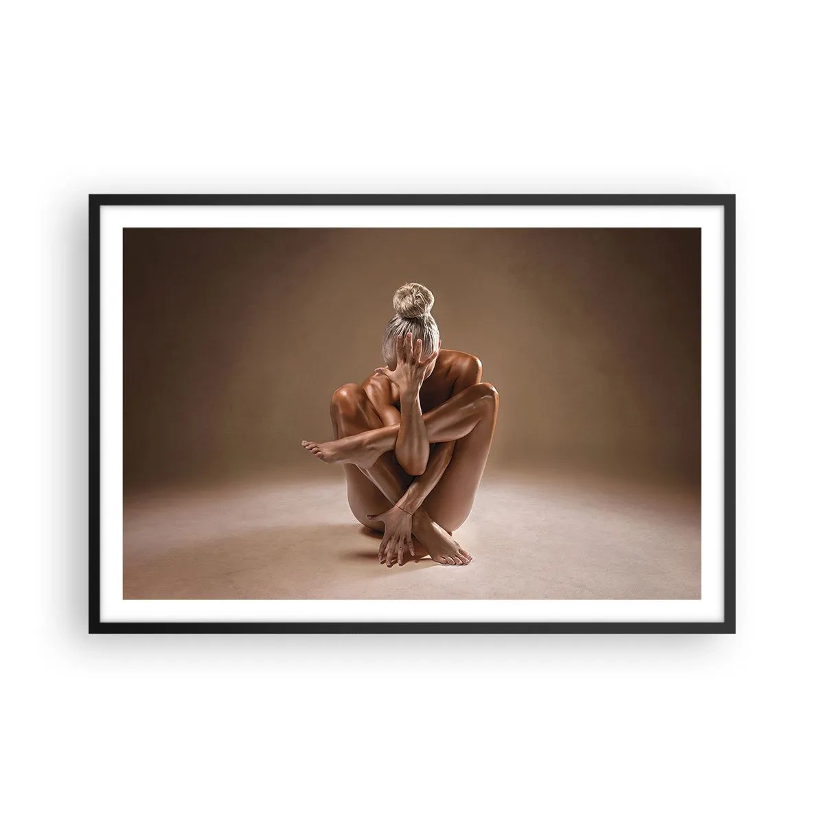 Poster in cornice nera - Unità di corpo e anima - 91x61 cm