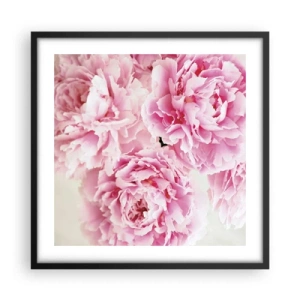 Poster in cornice nera - Nel fasto rosa - 50x50 cm