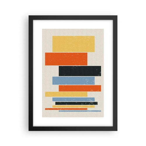 Poster in cornice nera - Notazione musicale - 30x40 cm