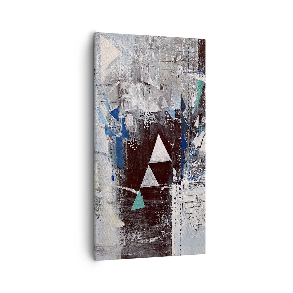 Quadro su tela - Stampe su Tela - L'ordine superiore dei triangoli - 55x100 cm