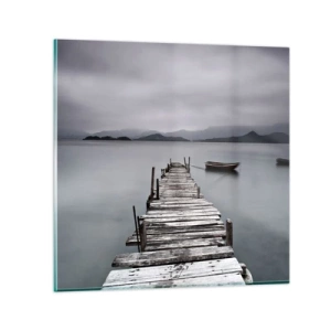 Quadro su vetro - Domani puoi partire - 50x50 cm