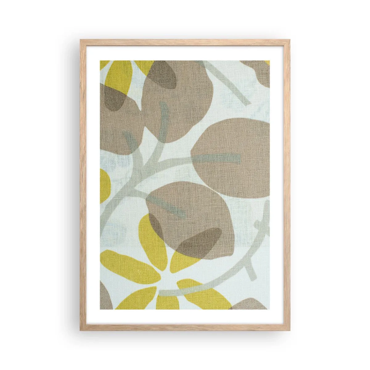 Poster in cornice rovere chiaro - Composizione sotto al sole - 50x70 cm