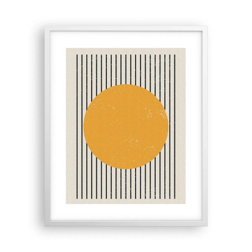 Poster in cornice bianca - La forza della semplicità - 40x50 cm
