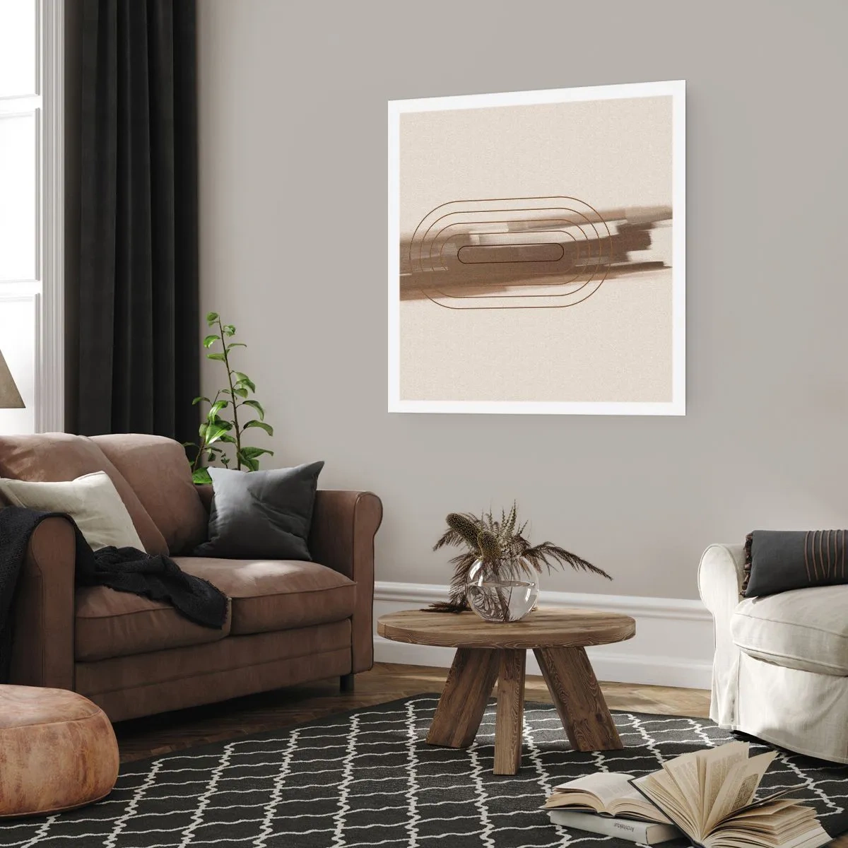 Poster - Un soffio di grigio - 60x60 cm
