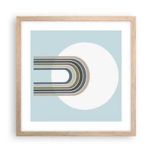 Poster in cornice rovere chiaro - Attrazione irresistibile - 40x40 cm