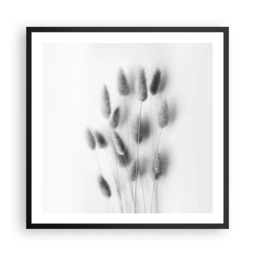 Poster in cornice nera - Erba soffice - 60x60 cm