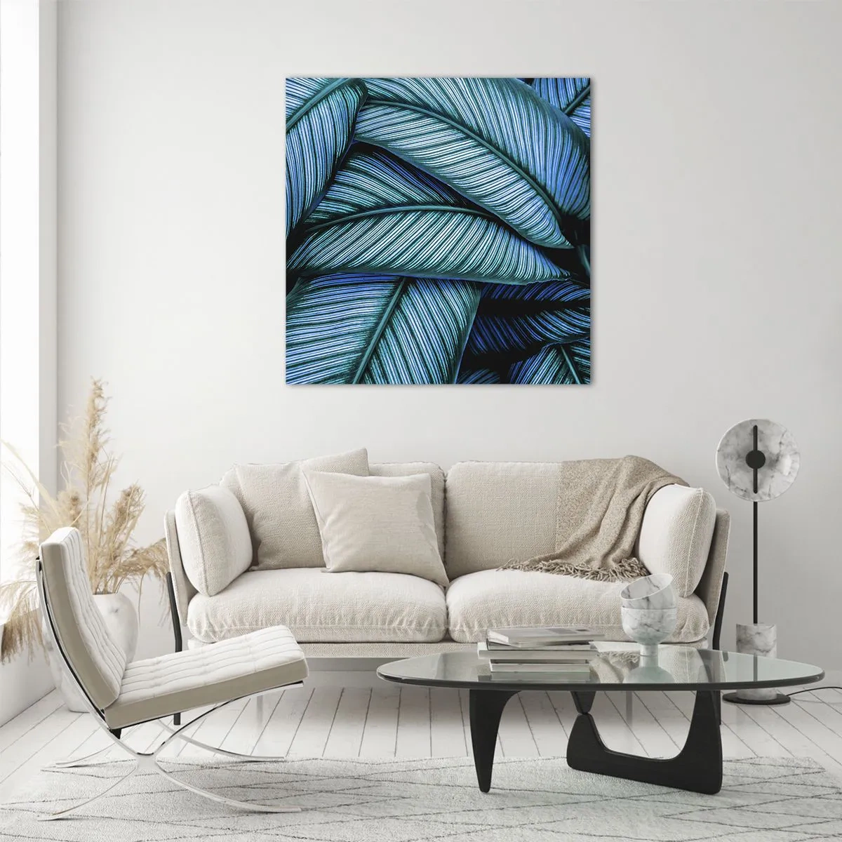 Quadro su vetro - Le linee della vita - 70x70 cm