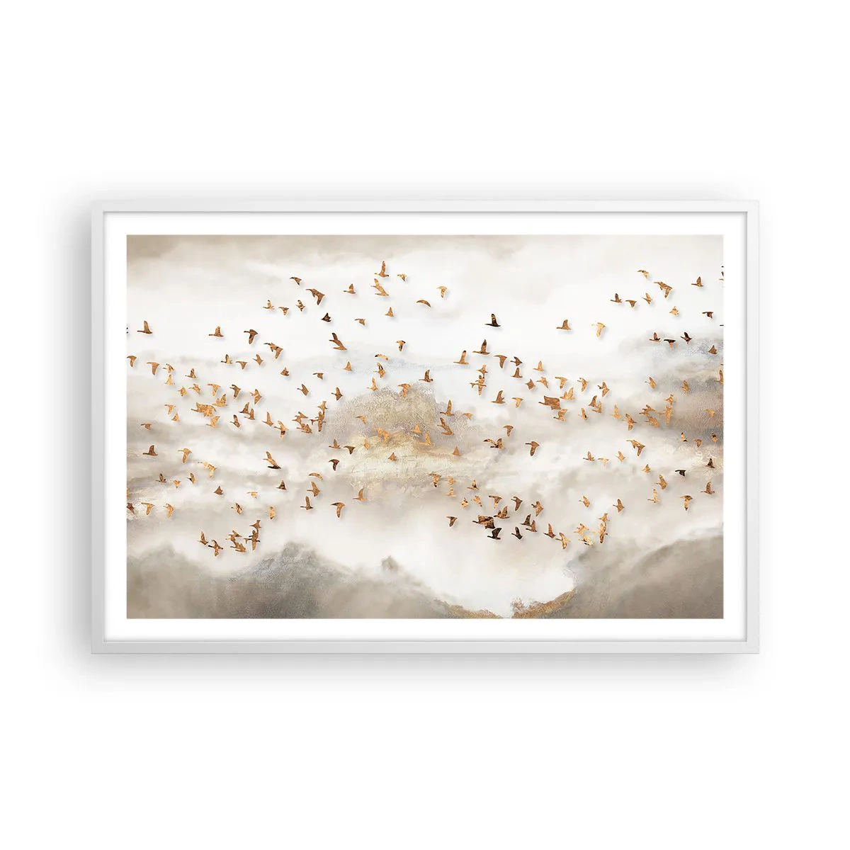 Poster in cornice bianca - È giunto il momento... - 91x61 cm